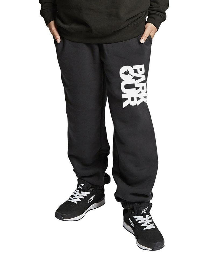 Parkourbukser m/ Parkour box, sort/hvid Bukser Parkourshoppen