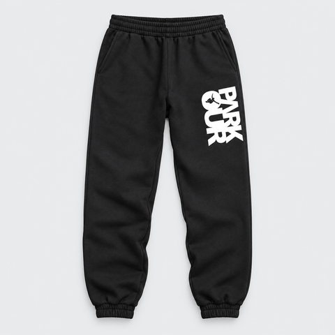 Parkour pants w/ Parkour box, black/white