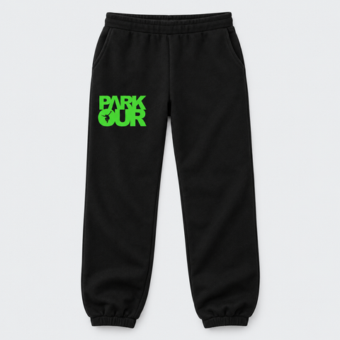 Parkour pants w/ Parkour box, black/green