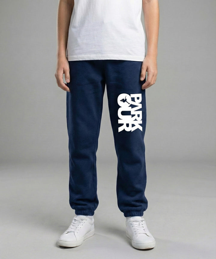 PARKOUR Box parkourbukser, navy blå/hvid - parkourshoppen
