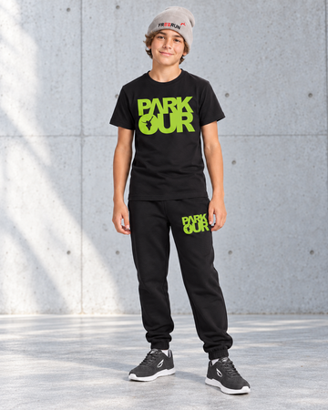 Paquete de inicio de parkour - Pequeño (negro con verde)