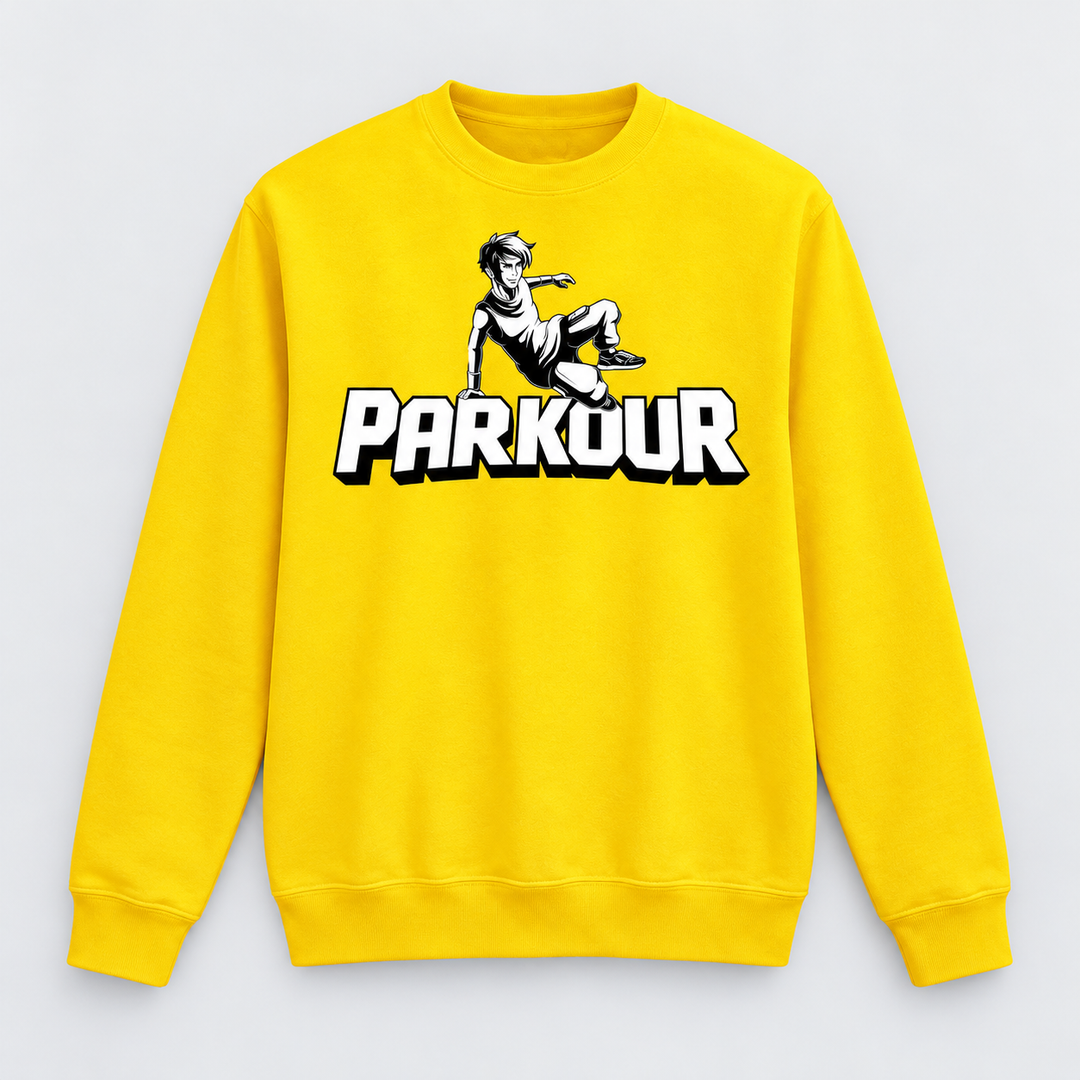 Traceur Sweatshirt, gul Bluser Parkourshoppen