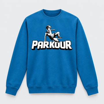 "Traceur" Sweatshirt, blå
