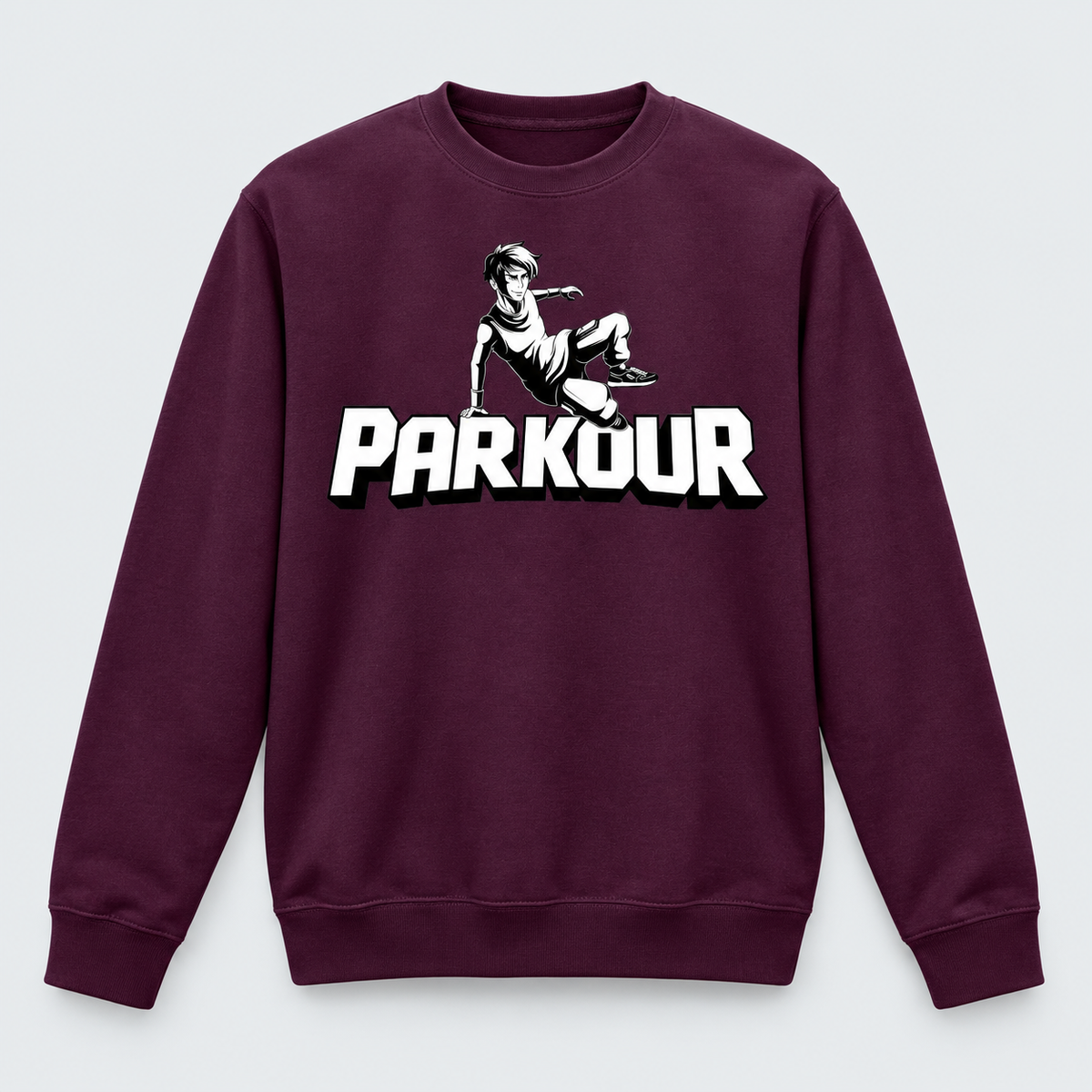 NYHED: Parkour Bluse – produktfoto på lys grå baggrund