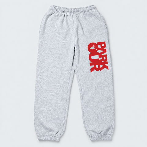 Parkour pants with Parkour box, gray/red