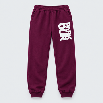 Parkour pants w/ Parkour box, burgundy/white
