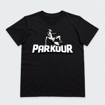 Traceur T-shirt, sort/hvid
