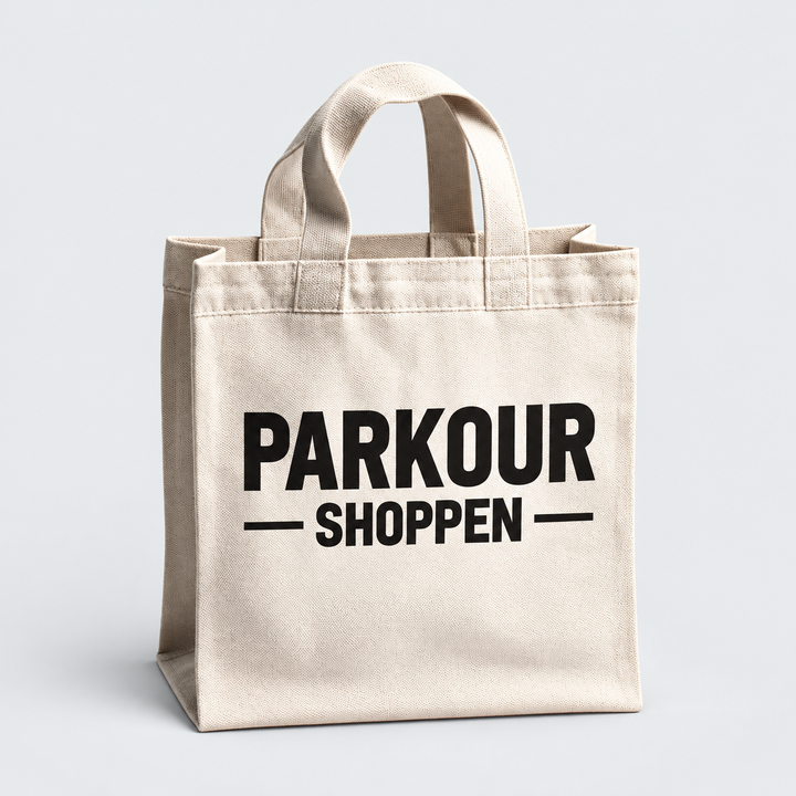 Parkour Lykkepose – produktfoto på lys grå baggrund