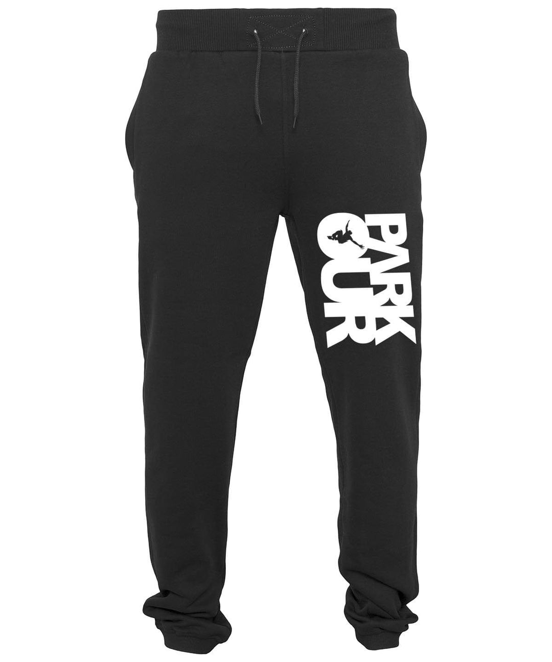 Parkourshoppen Bukser YOUNG Street Sweatpants m/ PARKOUR box, sort/hvid