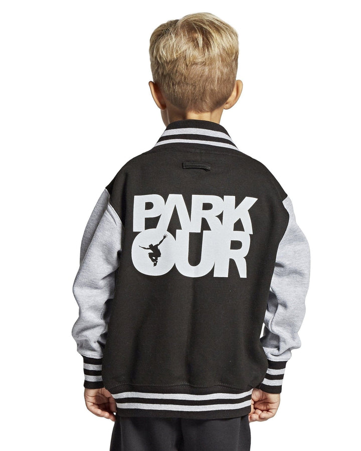 College jakke med Parkour box, sort Jakker Parkourshoppen