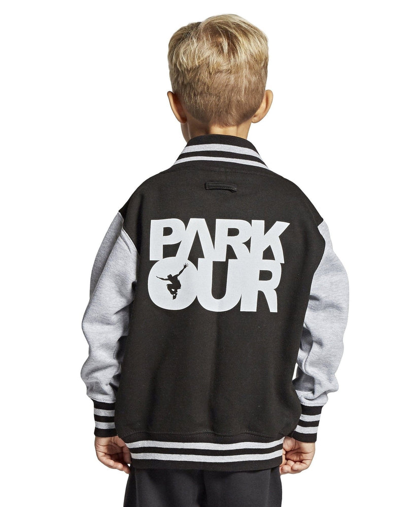 Parkourshoppen Jakker College-jakke med Parkour-boks, svart