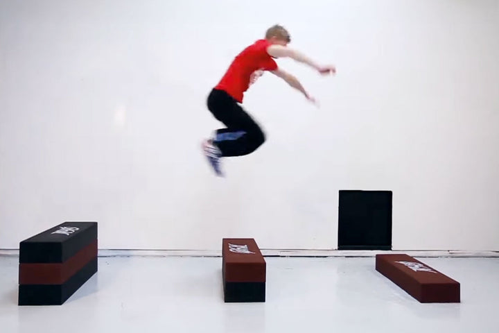 Parkour blok til parkour træning, Sort Tilbehør Parkourshoppen