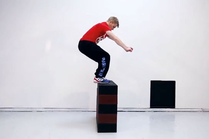 Parkour blok til parkour træning, Sort Tilbehør Parkourshoppen