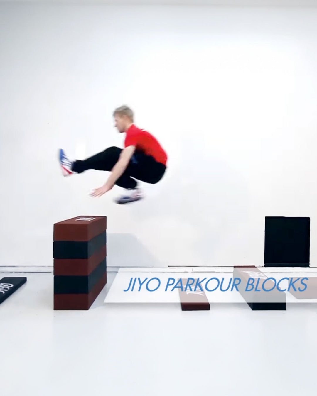 Parkour blok til parkour træning, Sort Tilbehør Parkourshoppen