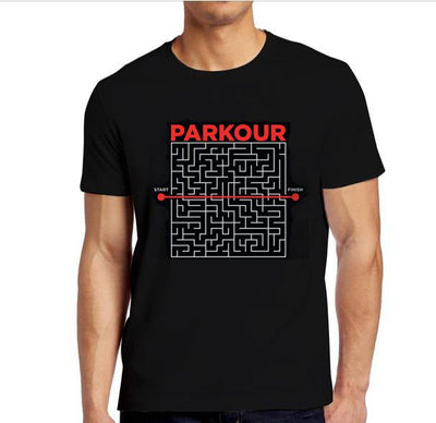 PARKOUR "From A to B" T-shirt, sort - Parkourshoppen