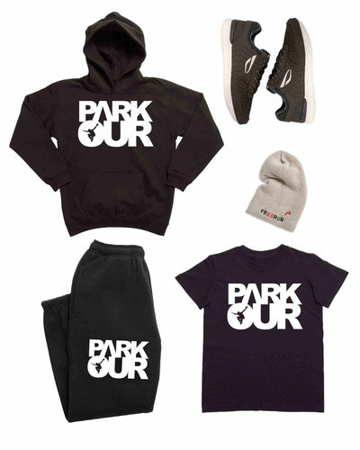 Parkour Startpakke - Big, sort/hvid - Parkourshoppen