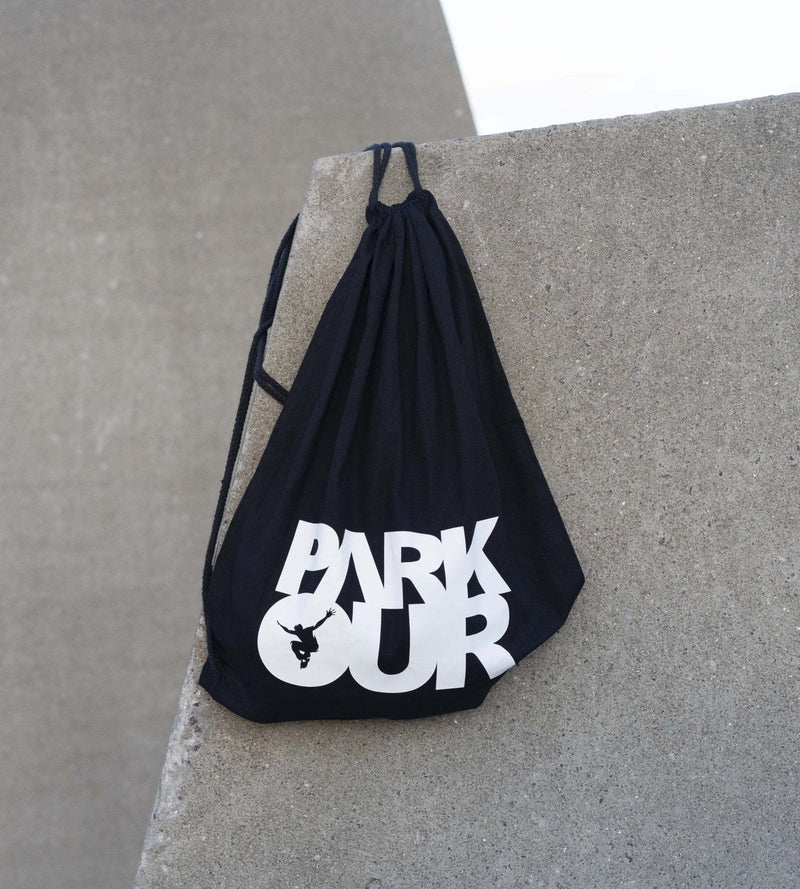 Parkourshoppen Tilbehør Parkour Bag, svart med hvitt PARKOUR