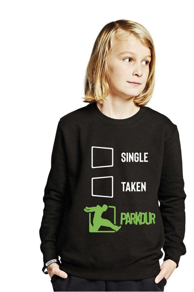Parkourshoppen Bluser Single - Taken - Parkour-genser, svart/grønn