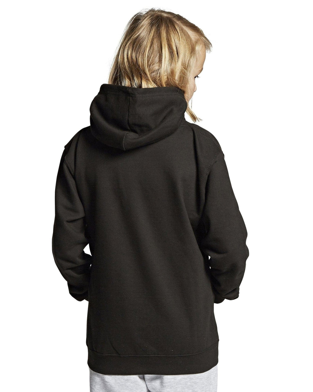 Street Parkour Hoodie, sort m/ blå Hoodie Parkourshoppen