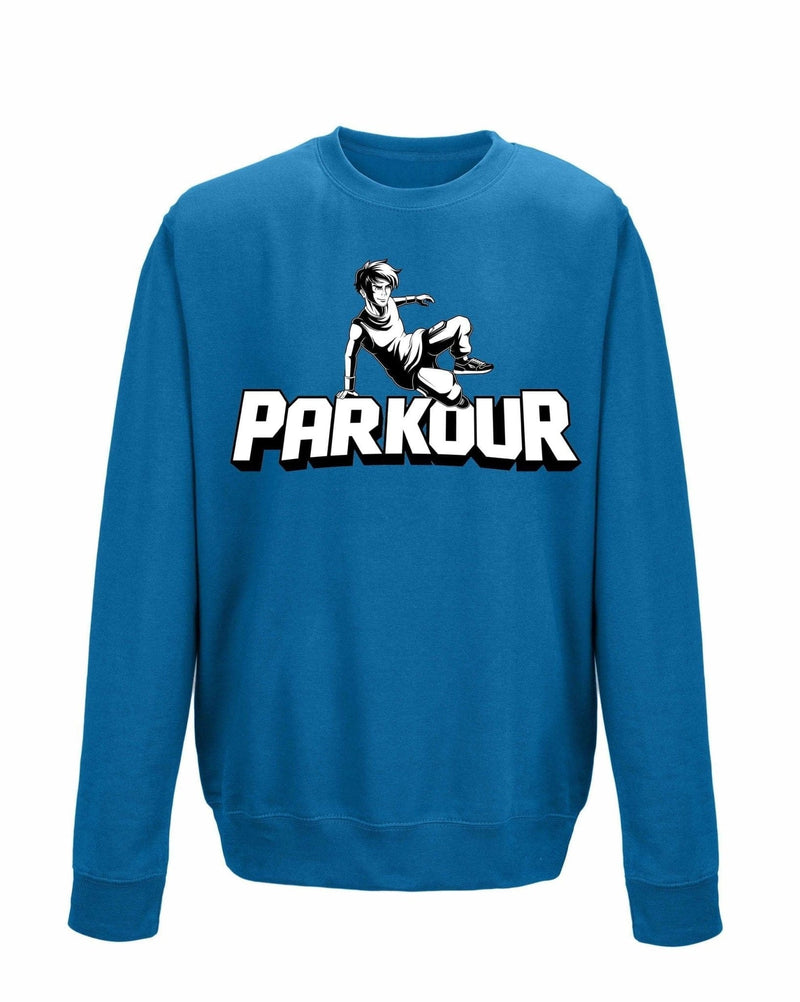 "Traceur" Sweatshirt, blå Bluser Parkourshoppen