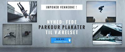 Upside down - Parkour plakat Tilbehør Parkourshoppen